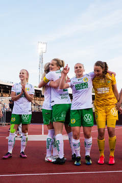 Hammarbys Adelina Engman, Eva Nyström, Ellen Gibson och