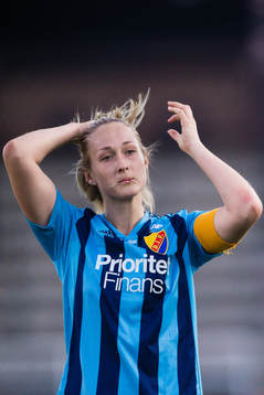 Djurgårdens Sanna Kullberg deppar