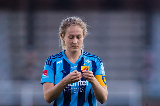 Djurgårdens Sanna Kullberg deppar