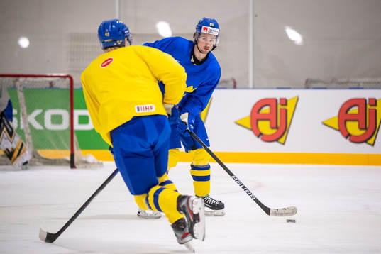 Mathias Bromé of Sweden at a practice session