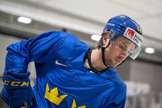 Mathias Bromé of Sweden at a practice session