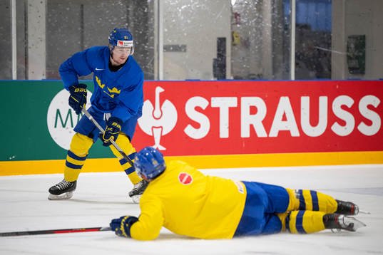 Carl Grundström of Sweden at a practice session