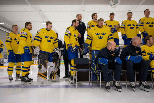 Anton Bengtsson, Henrik Tömmernes, goaltender Linus