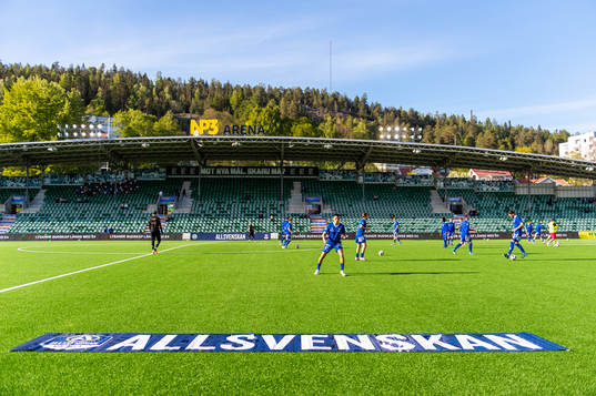Sundsvalls spelare värmer upp