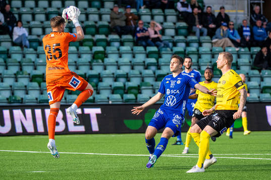 Sundsvalls Oscar Jonsson och Mjällbys David Löfquist