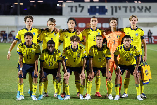 The starting eleven of Sweden ahead  of the UEFA Under-17