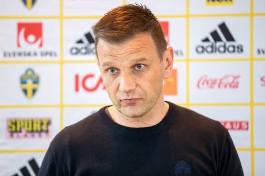 Head coach Andreas Pettersson of the Swedish U21 national