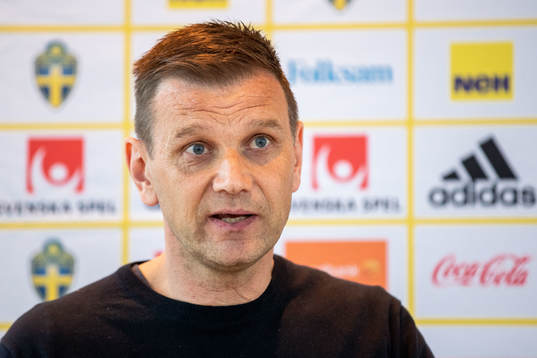 Head coach Andreas Pettersson of the Swedish U21 national