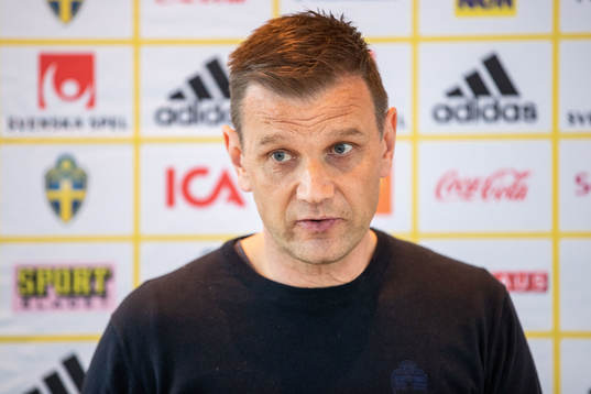 Head coach Andreas Pettersson of the Swedish U21 national
