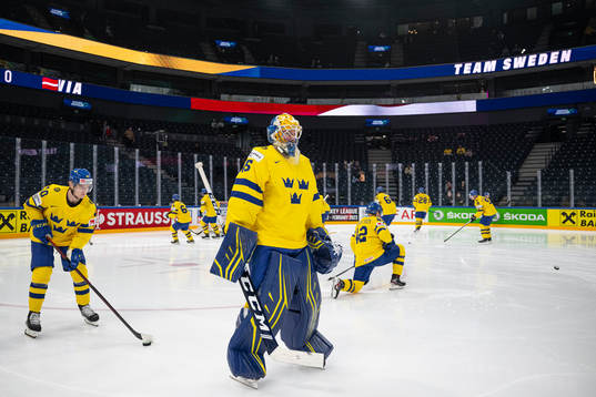goaltender Magnus Hellberg of Sweden