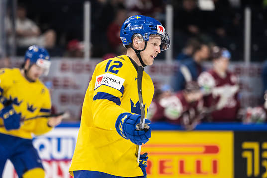 Max Friberg of Sweden looks dejected