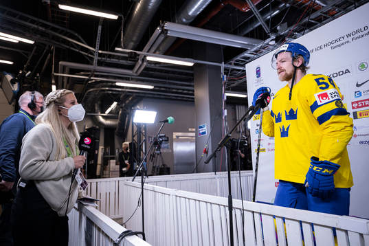 Anton Lindholm of Sweden interviewed by Erica Carlsson from
