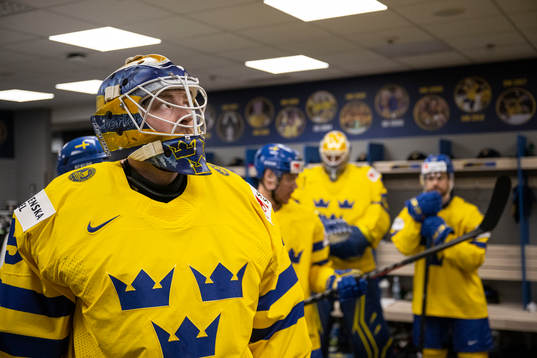 Goaltender Linus Ullmark of Sweden