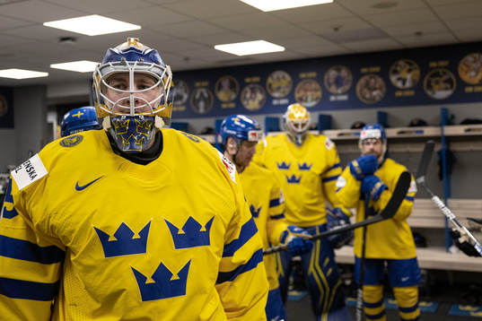 Goaltender Linus Ullmark of Sweden