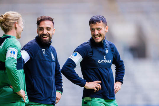 Hammarbys Gustav Ludwigson, Abdul Khalili och Astrit Selmani
