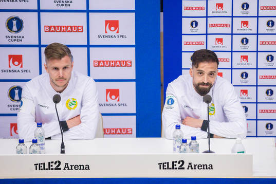 Hammarbys Richard Magyar och Abdul Khalili