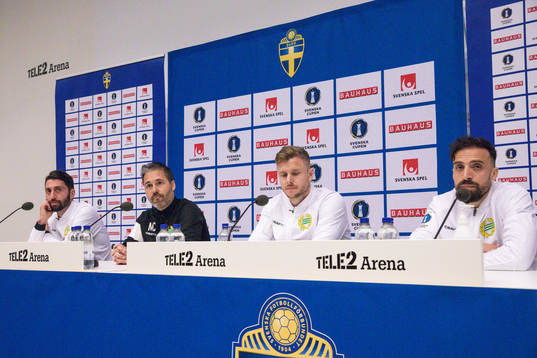 Hammarbys Nahir Besara, tränare Martí Cifuentes, Richard