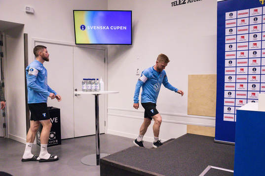 Malmö FFs Lasse Nielsen och Anders Christiansen