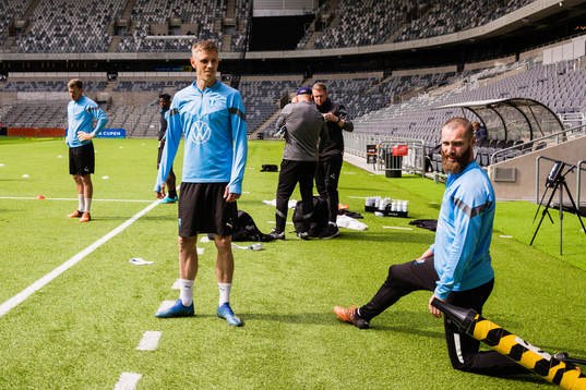 Malmö FFs Sören Rieks och Jo Inge Berget