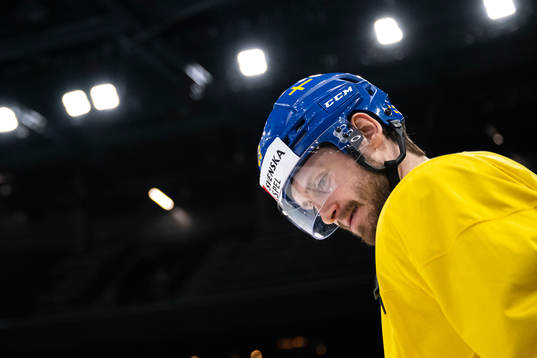 Oliver Ekman Larsson of Sweden at a practice session