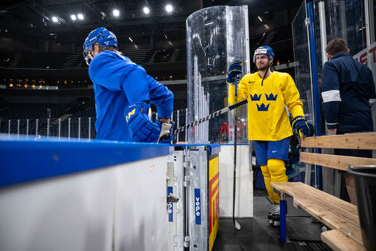 Oliver Ekman Larsson of Sweden at a practice session