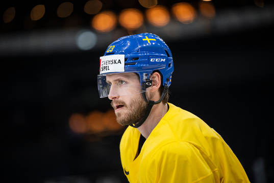 Oliver Ekman Larsson of Sweden at a practice session