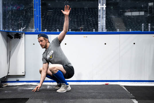 Jonathan Pudas of Sweden at a practice session