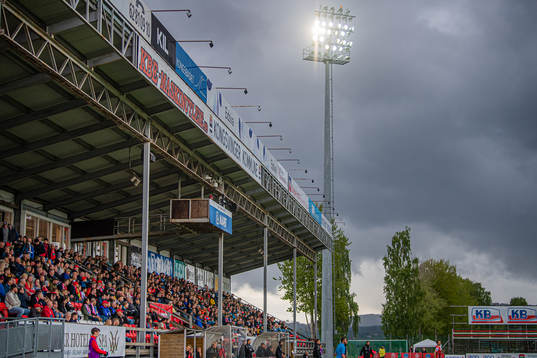Spectators in the stands