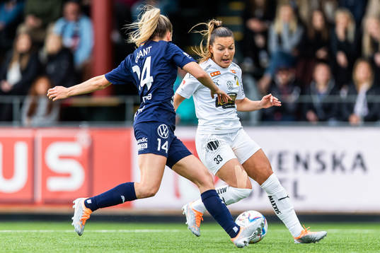 Rosengårds Charlotte Grant och Häckens Johanna Ryttning