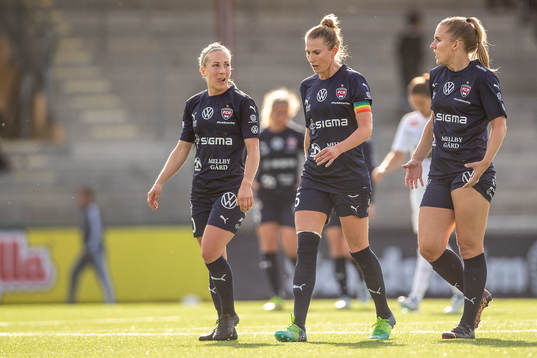 Rosengårds Mia Persson och Emma Berglund deppar