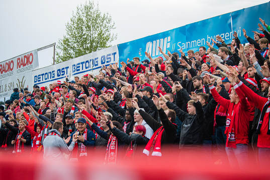 Spectators in the stands