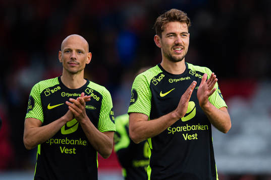 Ruben Kristiansen and Fredrik Pallesen Knudsen of Brann