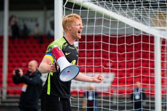 Sivert Heltne Nilsen of Brann celebrates