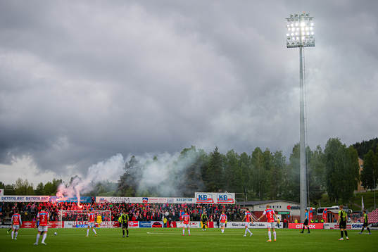 Spectators in the stands