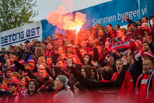 Spectators in the stands
