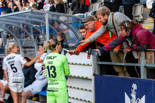 Häckens målvakt Jennifer Falk