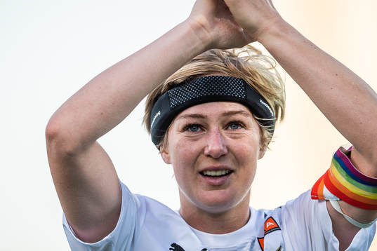 Häckens Luna Nørgaard Gevitz tackar publiken