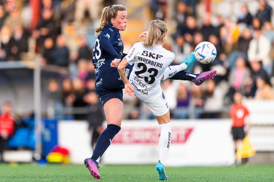 Rosengårds Stefanie Sanders och Häckens Andrine Stolsmo