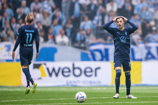 Malmö FFs Veljko Birmancevic reagerar