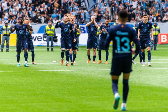 Malmö FFs spelare jublar