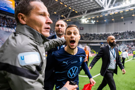 Malmö FFs Veljko Birmancevic jublar