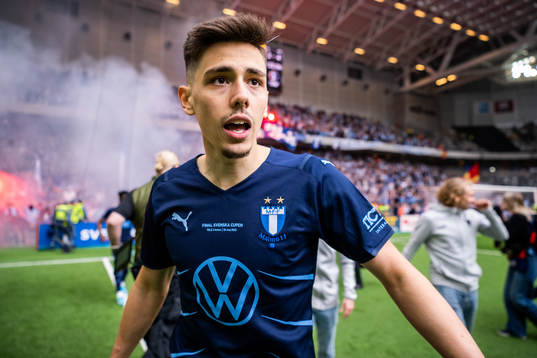 Malmö FFs Dennis Hadzikadunic jublar