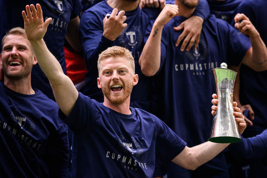 Malmö FFs Anders Christiansen jublar