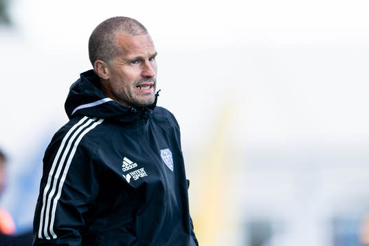 Falkenbergs tränare Christoffer Andersson
