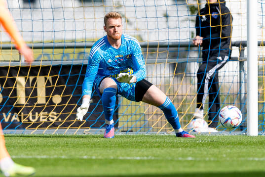 Falkenbergs målvakt Tim Erlandsson