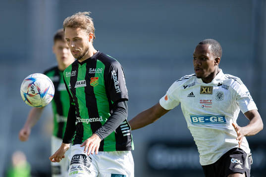 GAIS Gustav Lundgren och Oskarshamns Marcus Abina Korang