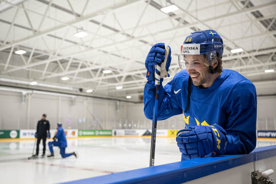 Mathias Bromé of Sweden at a practice session