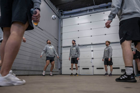 William Nylander, Marcus Pettersson and Oskar Lang of Sweden