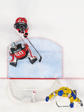 Max Friberg of Sweden celebrates