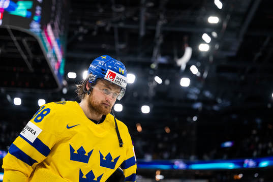 William Nylander of Sweden looks dejected